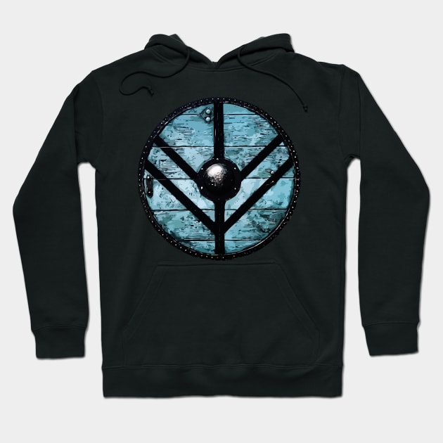 shield maiden viking symbol Hoodie by Lamink